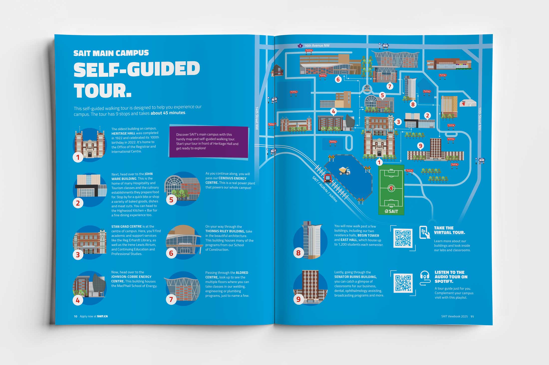 Campus map on the viewbook