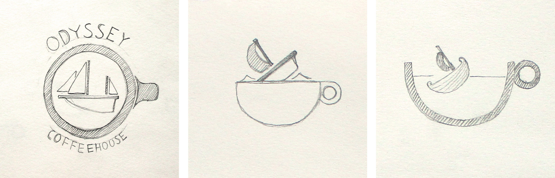 Logo Sketches Odyssey Coffehouse