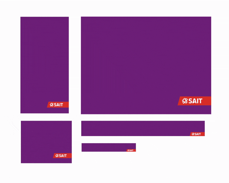 Campaign assets in different sizes.
