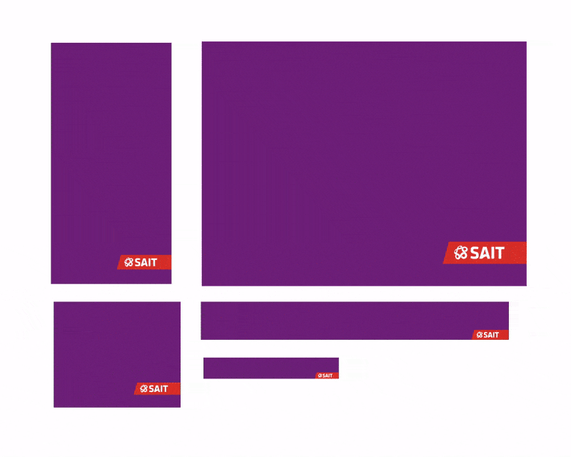 Campaign assets in different sizes.