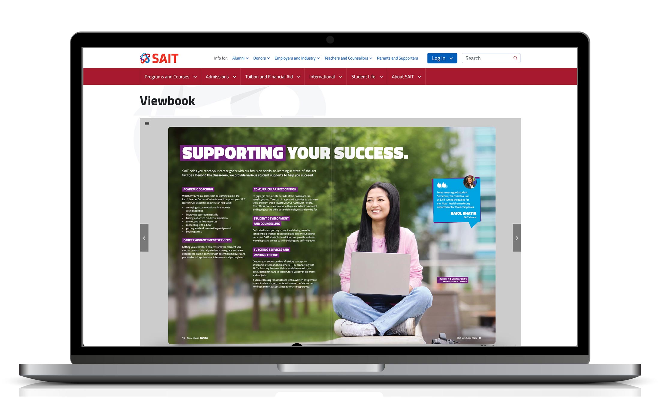 Digital version of the Viewbook on SAIT.ca